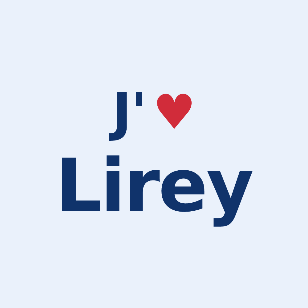 Sticker personnalisé Lirey — design J'aime Lirey