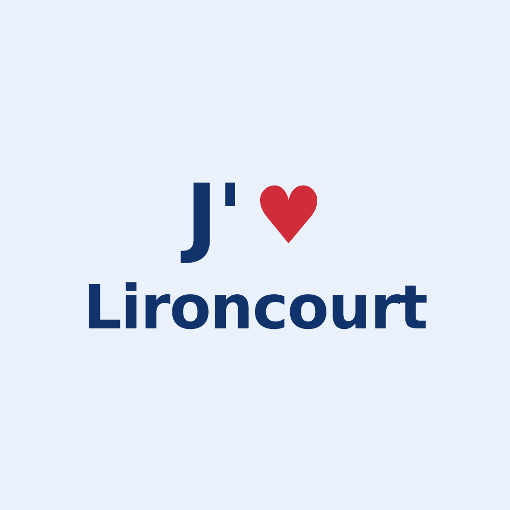 Sticker personnalisé Lironcourt — design J'aime Lironcourt