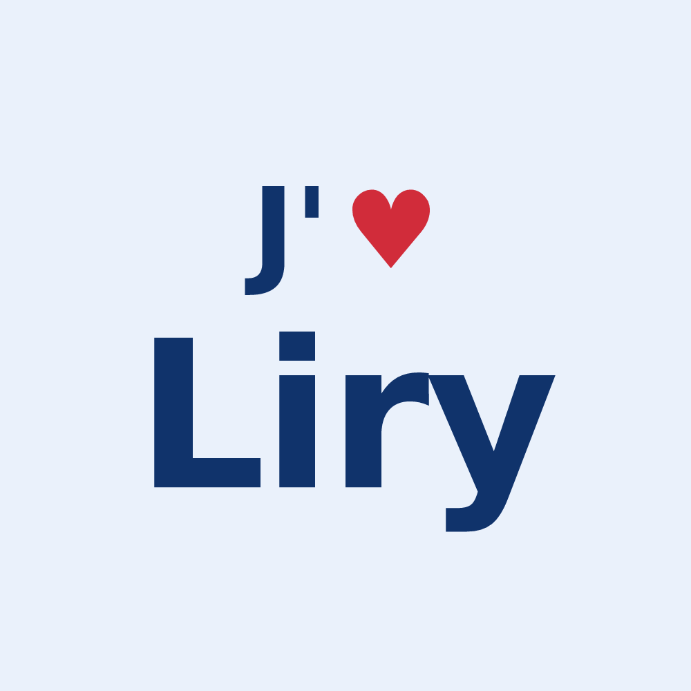 Sticker personnalisé Liry — design J'aime Liry
