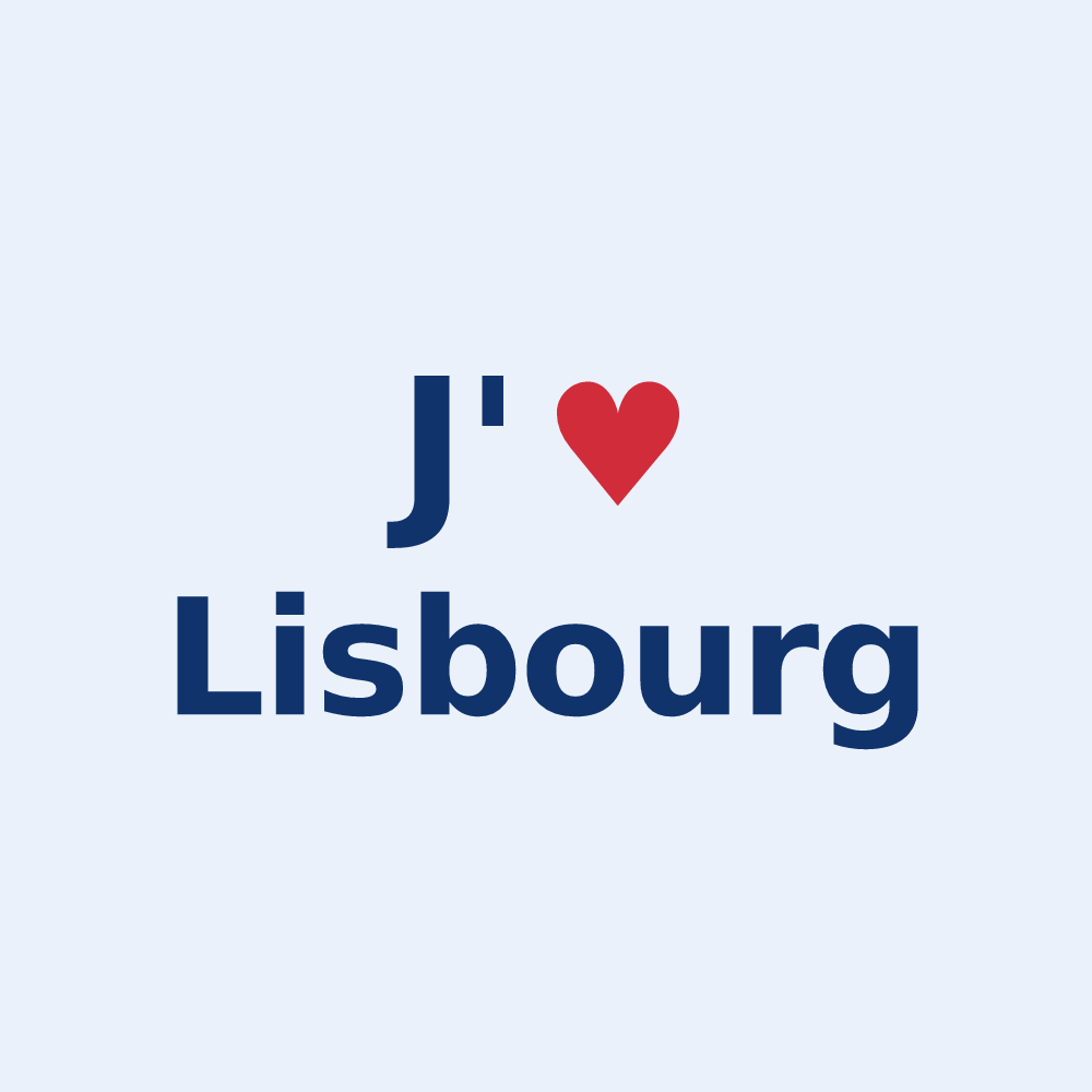 Sticker personnalisé Lisbourg — design J'aime Lisbourg