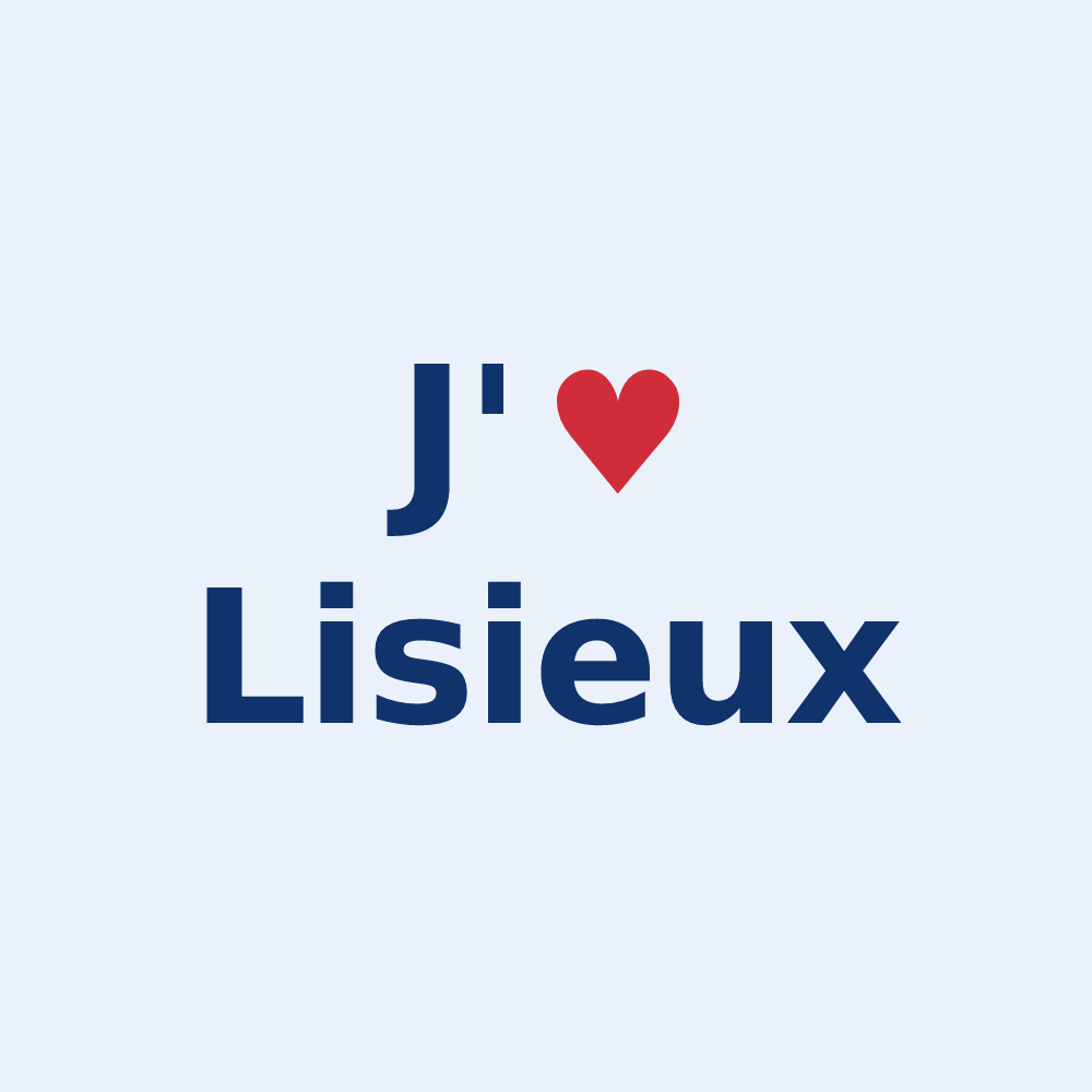 Sticker personnalisé Lisieux — design J'aime Lisieux