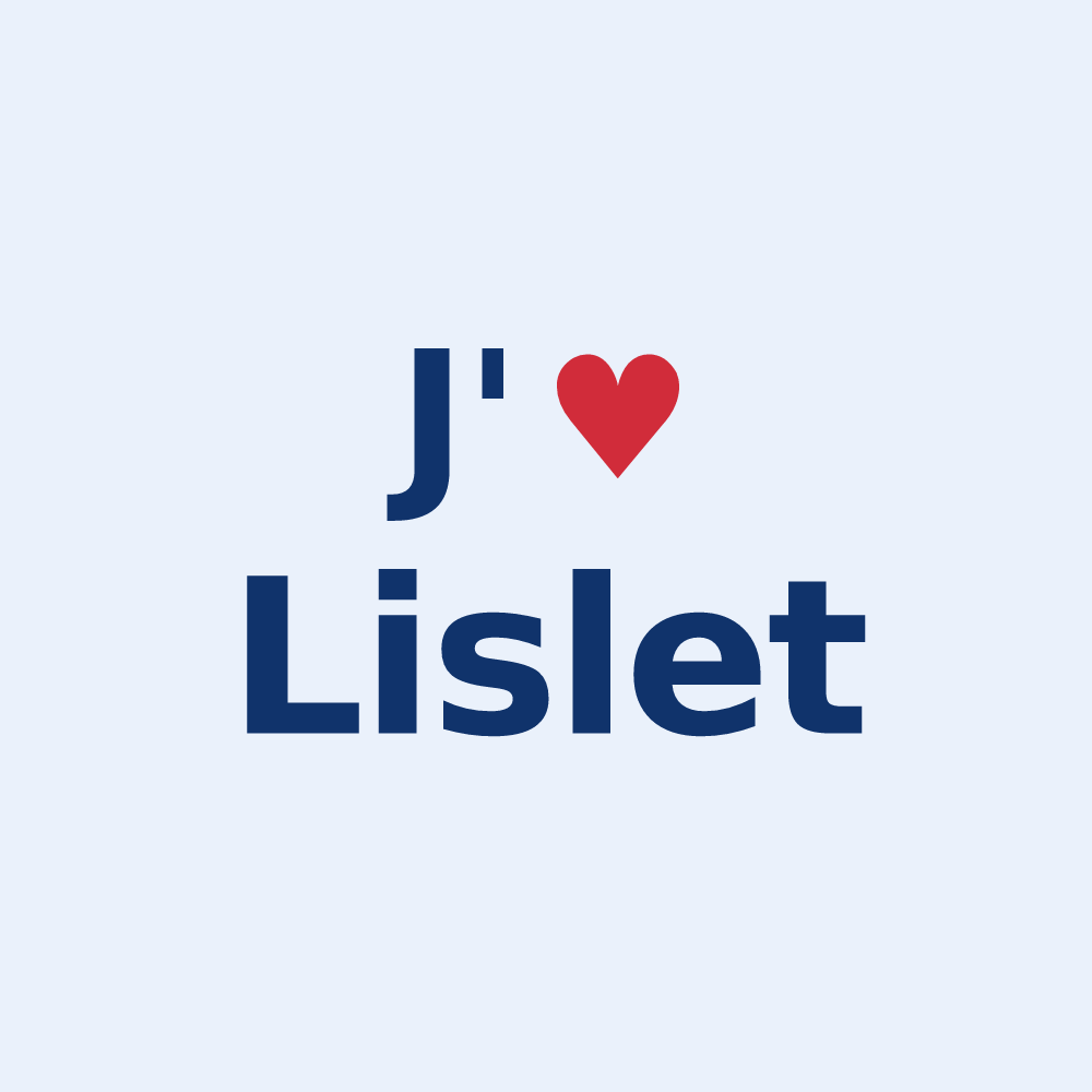 Sticker personnalisé Lislet — design J'aime Lislet
