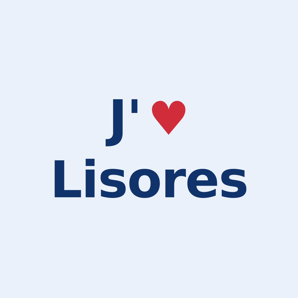 Sticker personnalisé Lisores — design J'aime Lisores