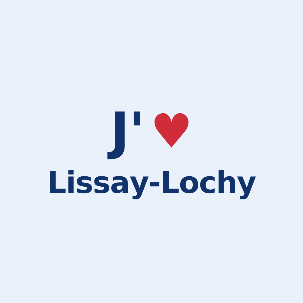 Sticker personnalisé Lissay-Lochy — design J'aime Lissay-Lochy