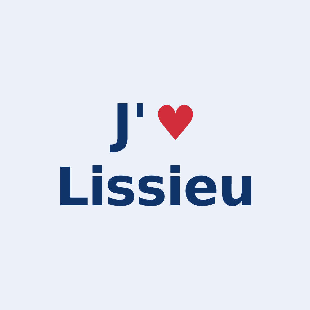 Sticker personnalisé Lissieu — design J'aime Lissieu