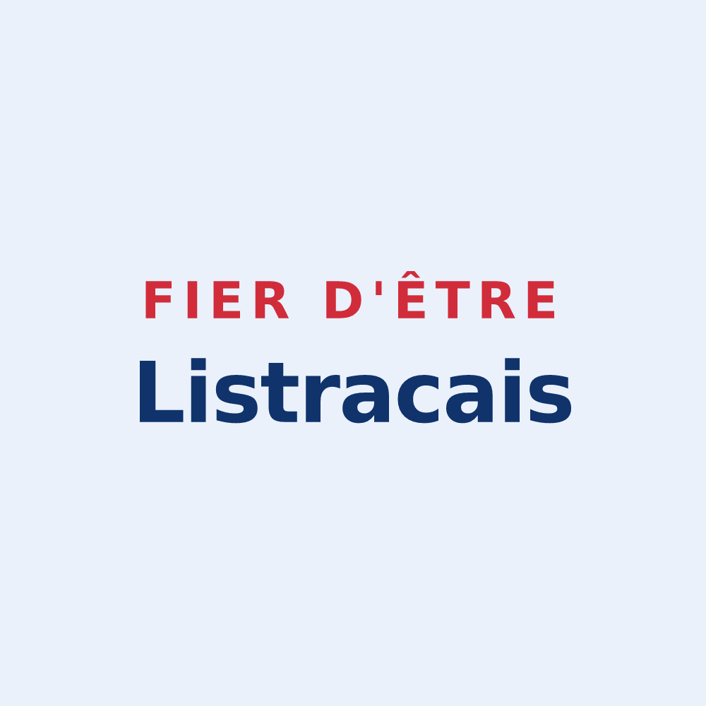Sticker « Fier d'être Listracais » — design pour Listrac-de-Durèze