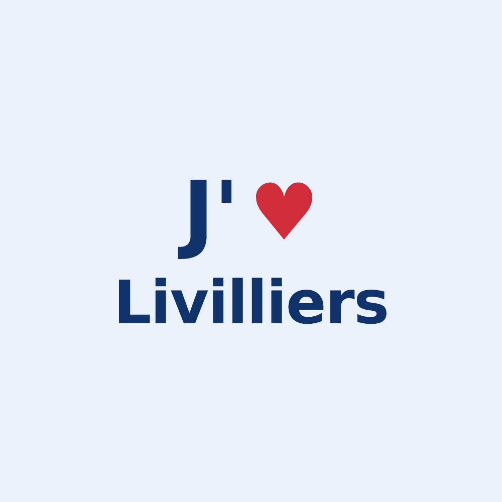 Sticker personnalisé Livilliers — design J'aime Livilliers