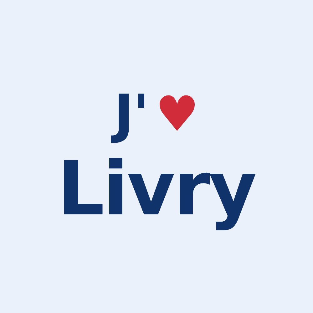 Sticker personnalisé Livry — design J'aime Livry