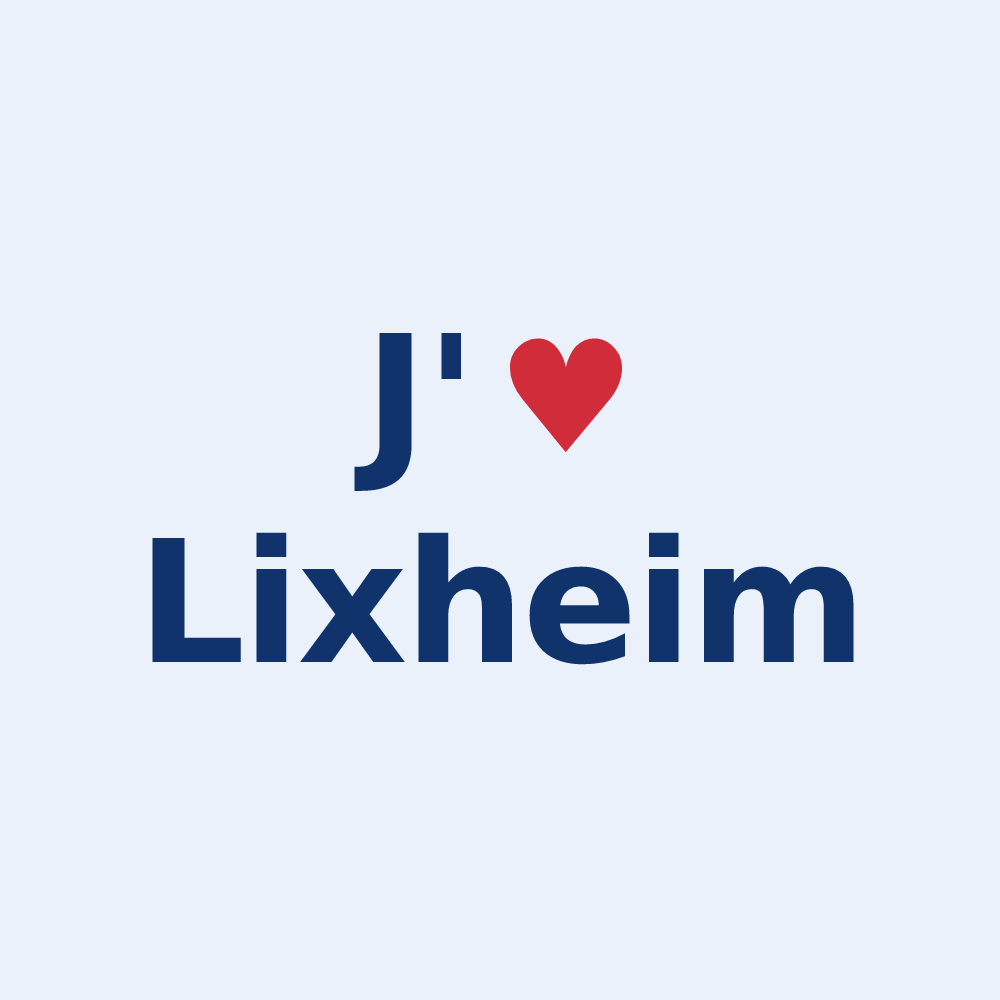Sticker personnalisé Lixheim — design J'aime Lixheim