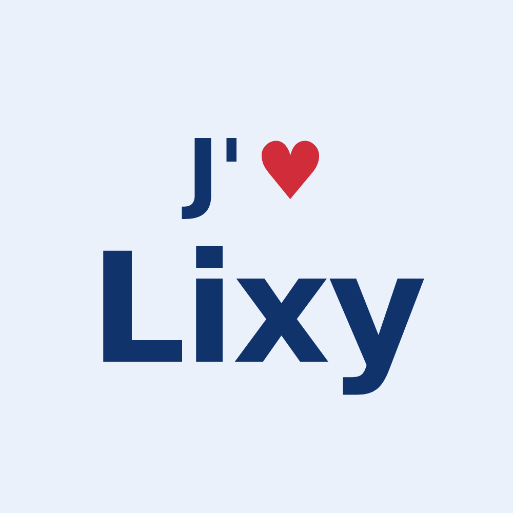 Sticker personnalisé Lixy — design J'aime Lixy