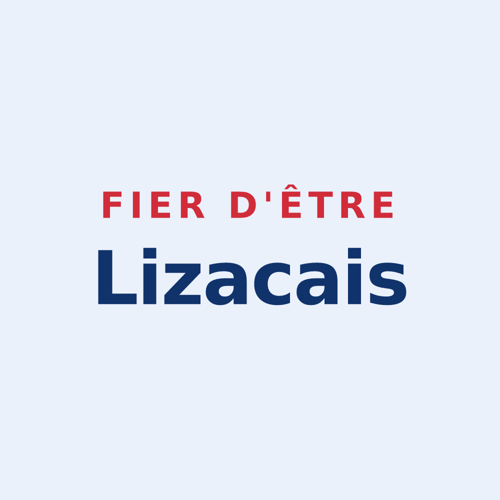 Sticker « Fier d'être Lizacais » — design pour Lizac
