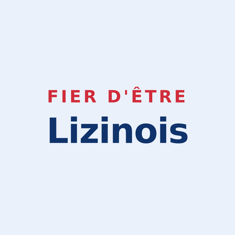 Sticker « Fier d'être Lizinois » — design pour Lizines
