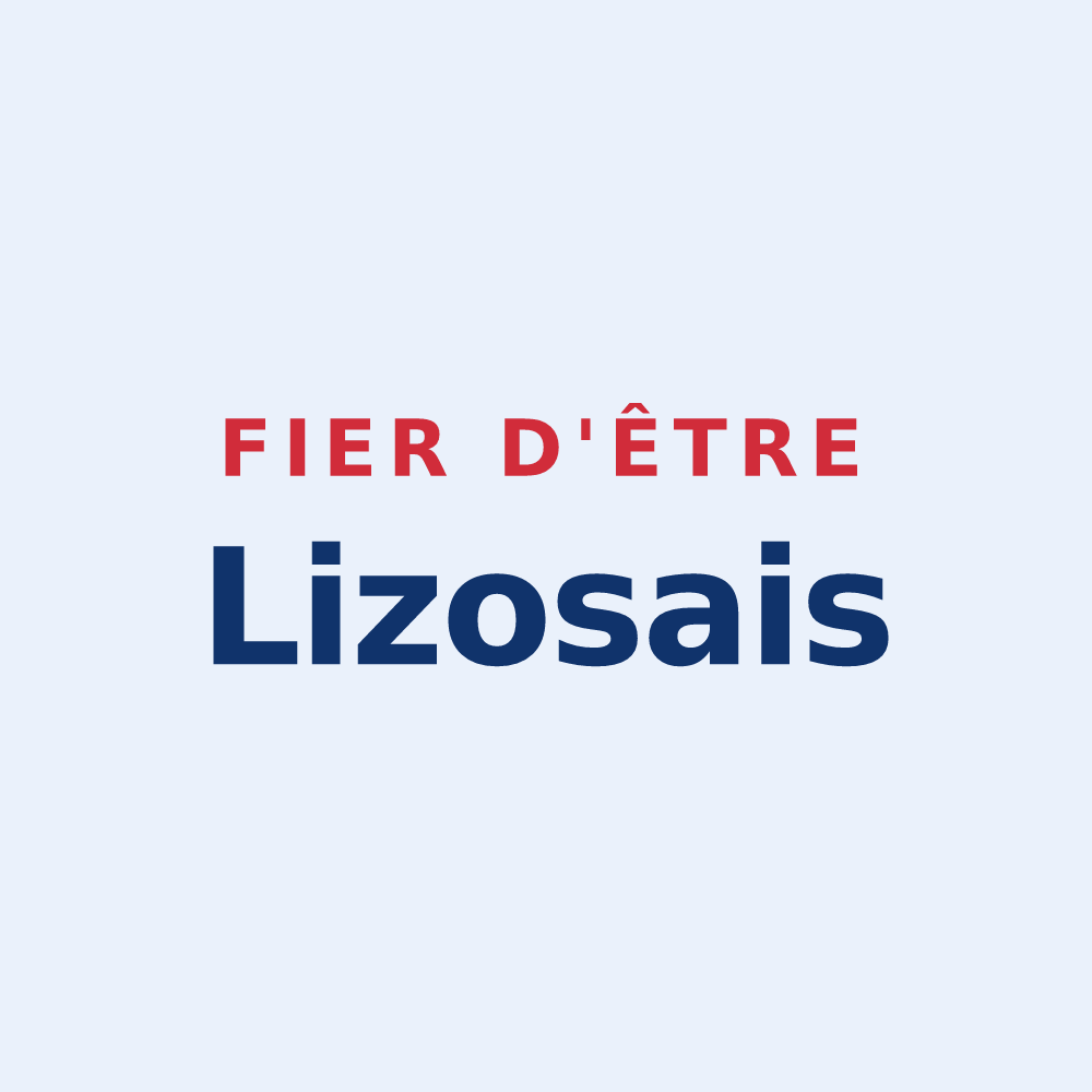 Sticker « Fier d'être Lizosais » — design pour Lizos