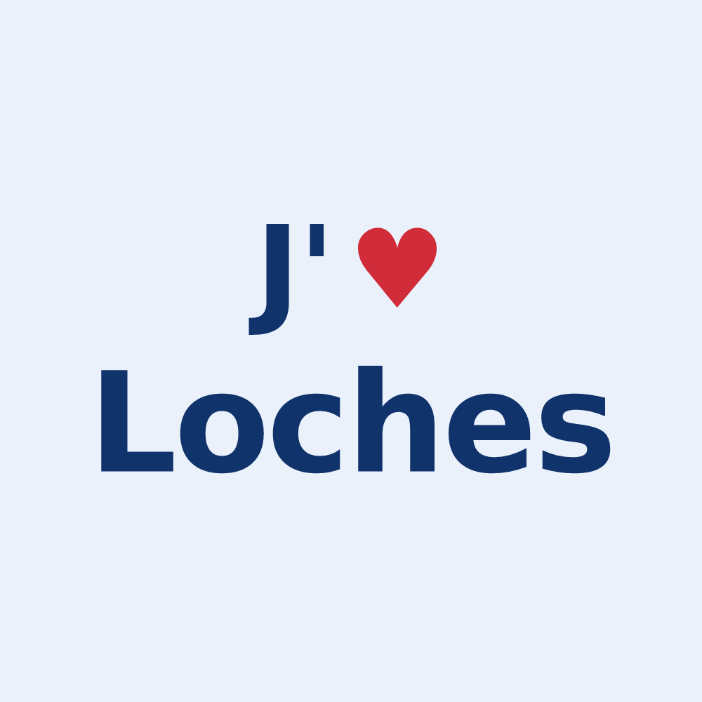 Sticker personnalisé Loches — design J'aime Loches