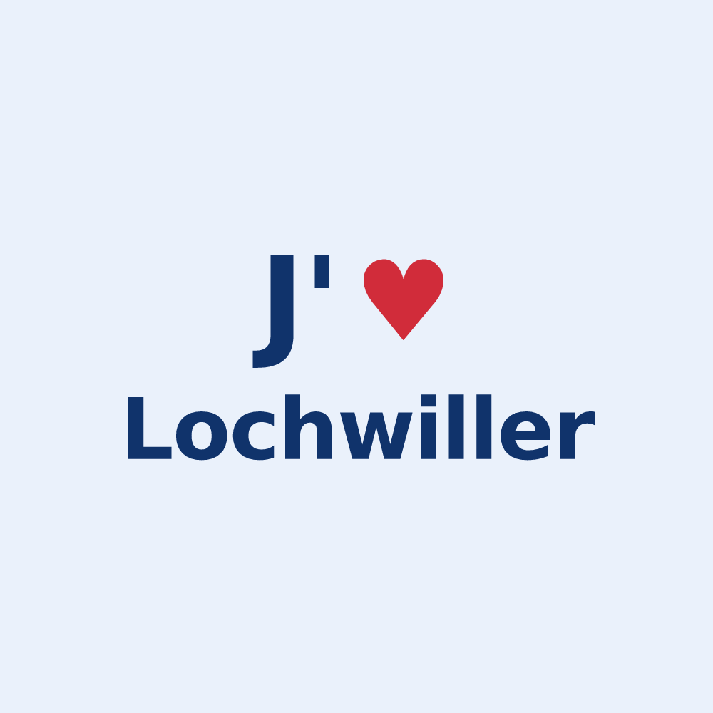 Sticker personnalisé Lochwiller — design J'aime Lochwiller
