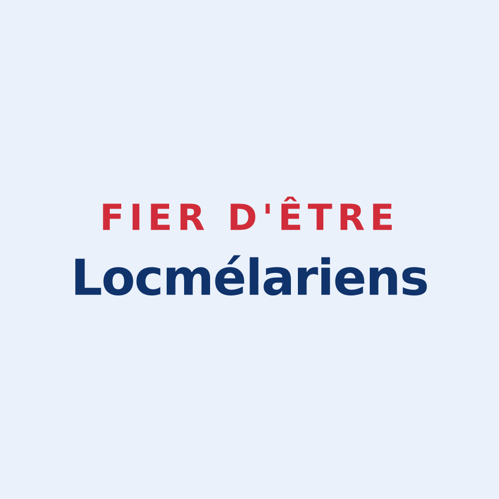 Sticker « Fier d'être Locmélariens » — design pour Locmélar