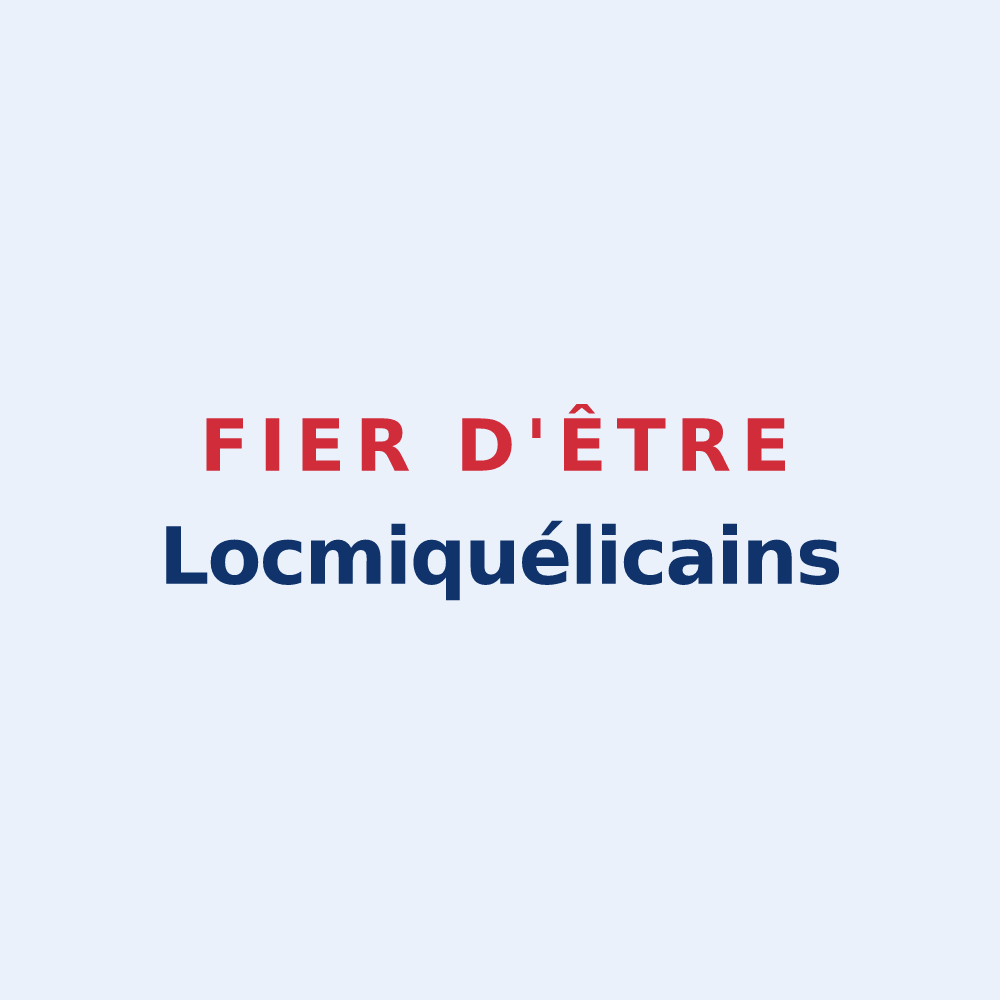 Sticker « Fier d'être Locmiquélicains » — design pour Locmiquélic
