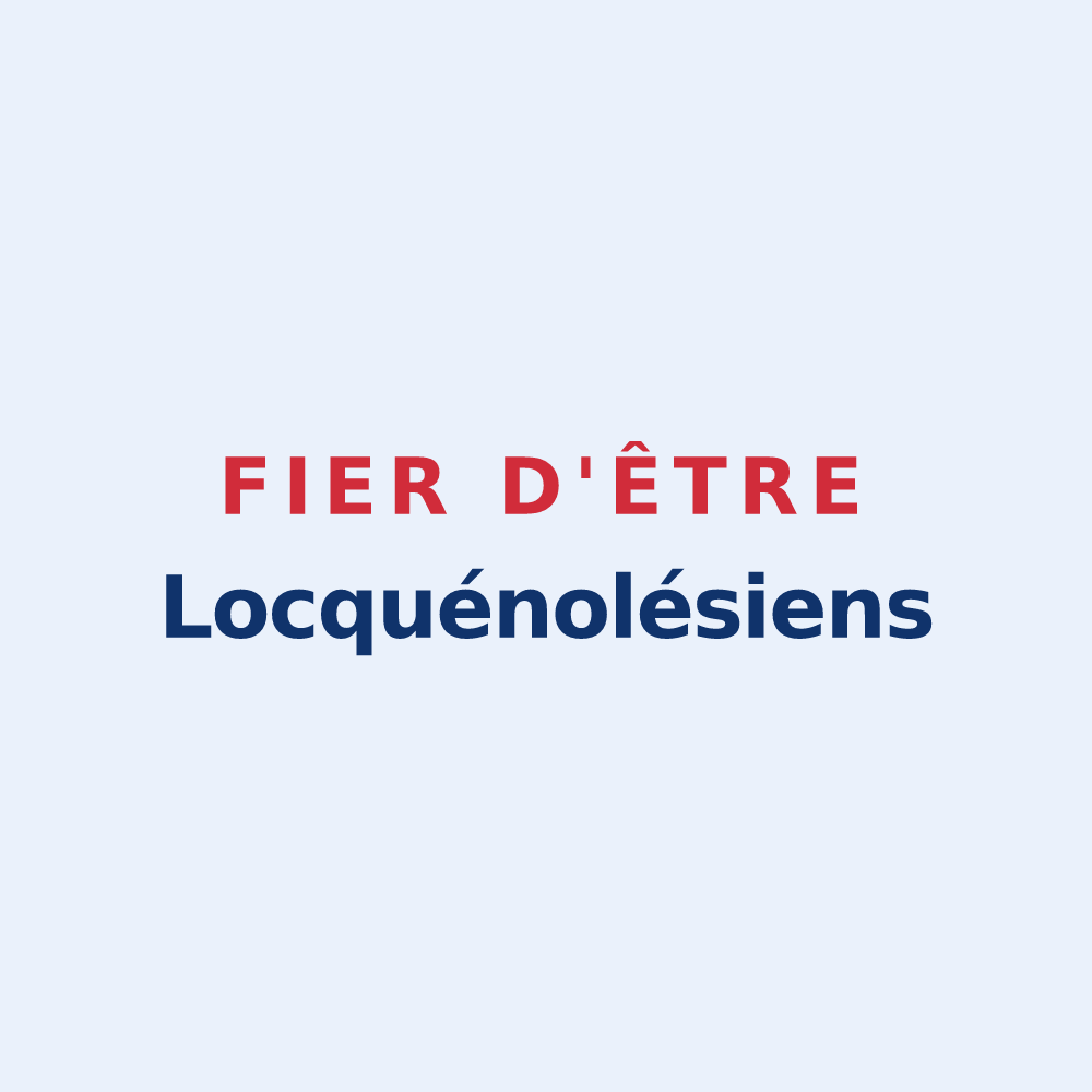 Sticker « Fier d'être Locquénolésiens » — design pour Locquénolé