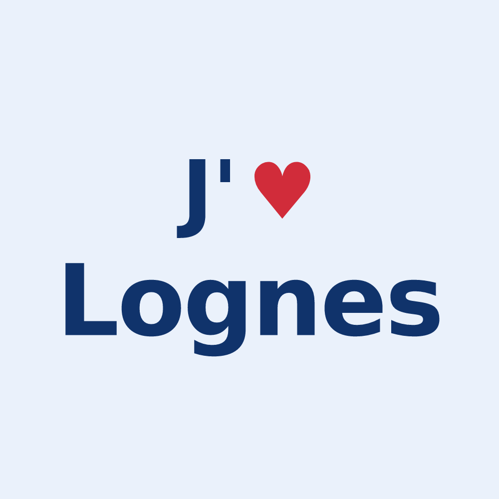 Sticker personnalisé Lognes — design J'aime Lognes
