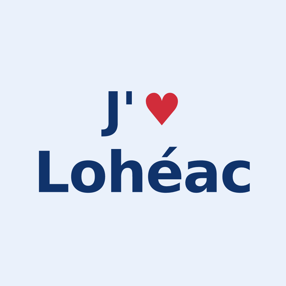 Sticker personnalisé Lohéac — design J'aime Lohéac
