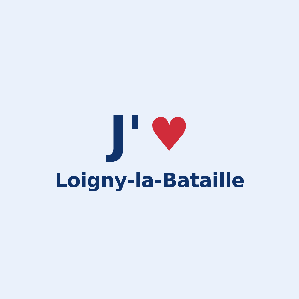 Sticker personnalisé Loigny-la-Bataille — design J'aime Loigny-la-Bataille