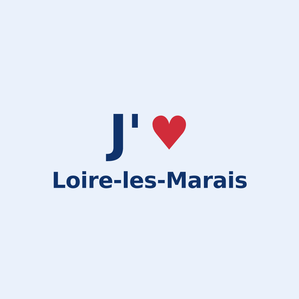 Sticker personnalisé Loire-les-Marais — design J'aime Loire-les-Marais