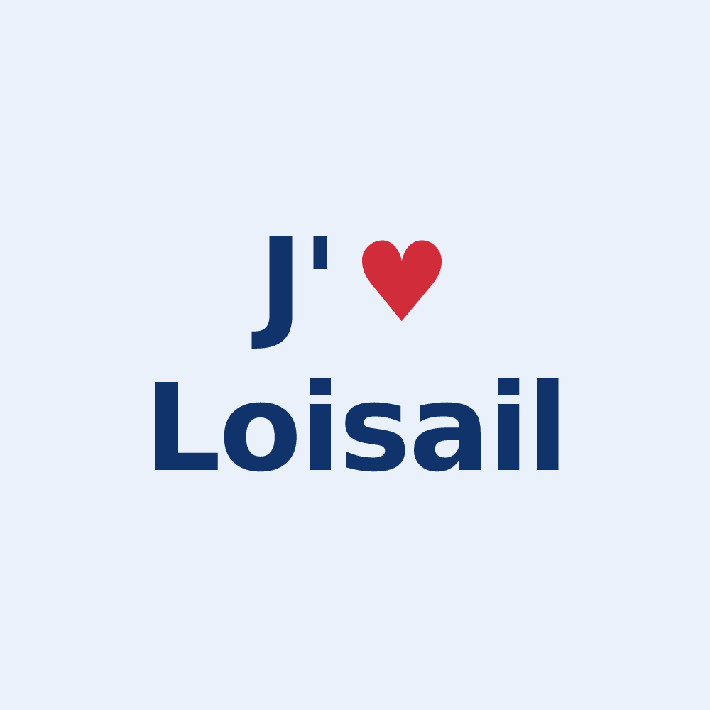 Sticker personnalisé Loisail — design J'aime Loisail