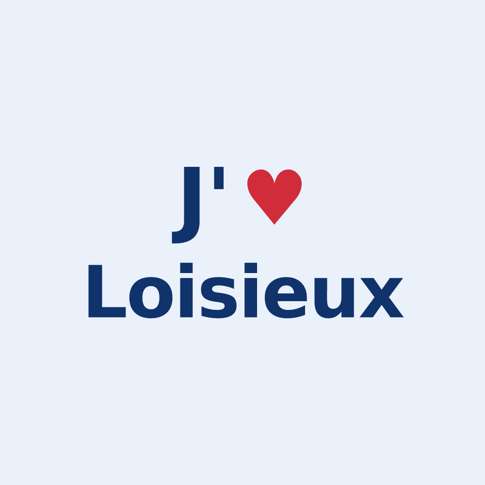 Sticker personnalisé Loisieux — design J'aime Loisieux