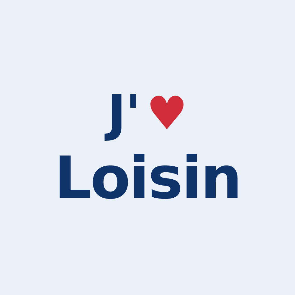 Sticker personnalisé Loisin — design J'aime Loisin