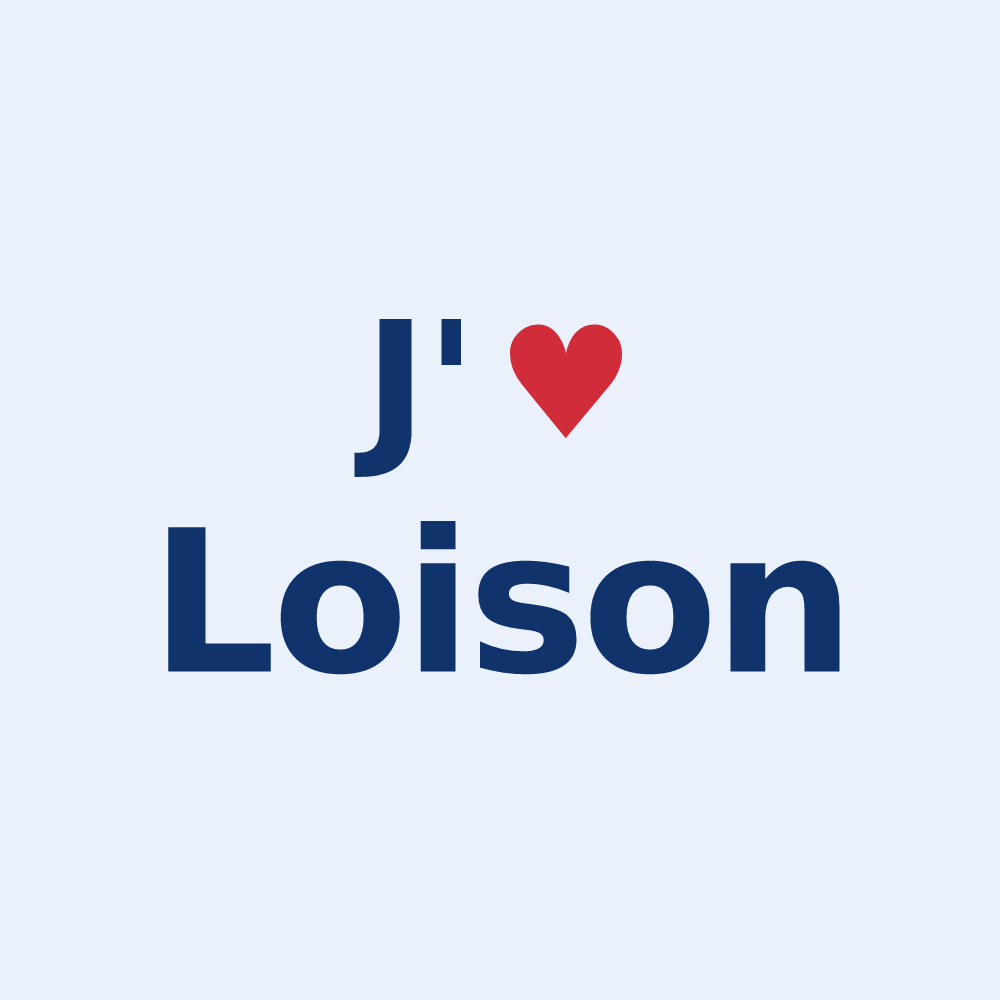 Sticker personnalisé Loison — design J'aime Loison