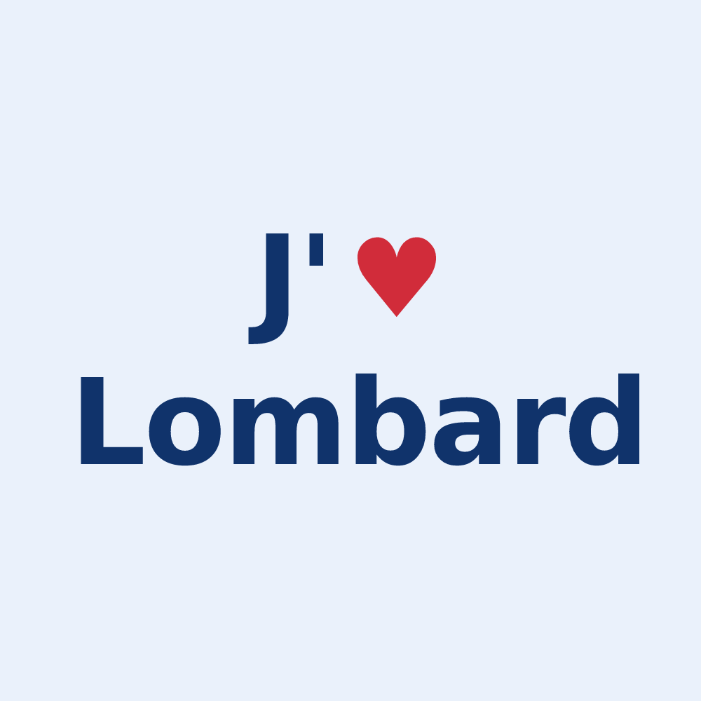 Sticker personnalisé Lombard — design J'aime Lombard