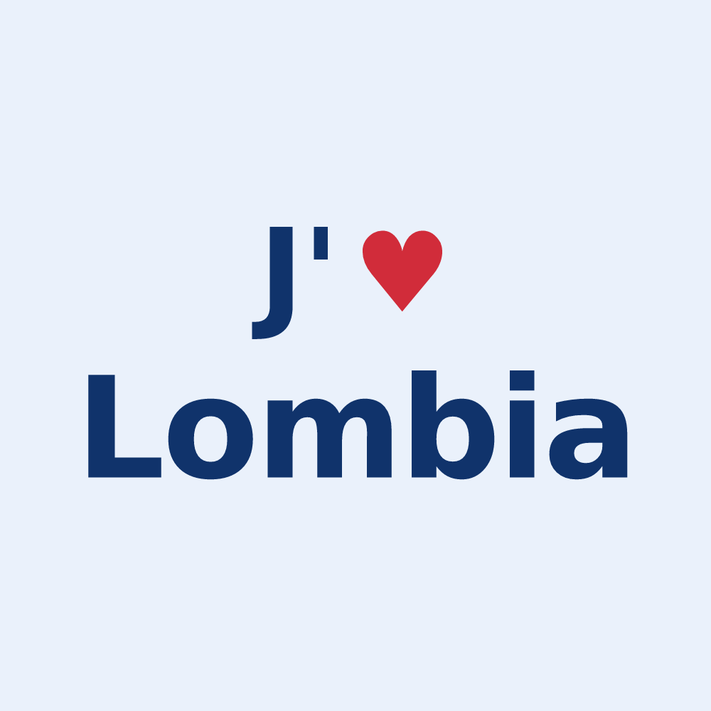 Sticker personnalisé Lombia — design J'aime Lombia
