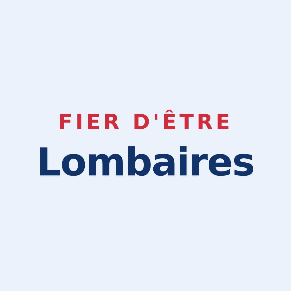 Sticker « Fier d'être Lombaires » — design pour Lombreuil