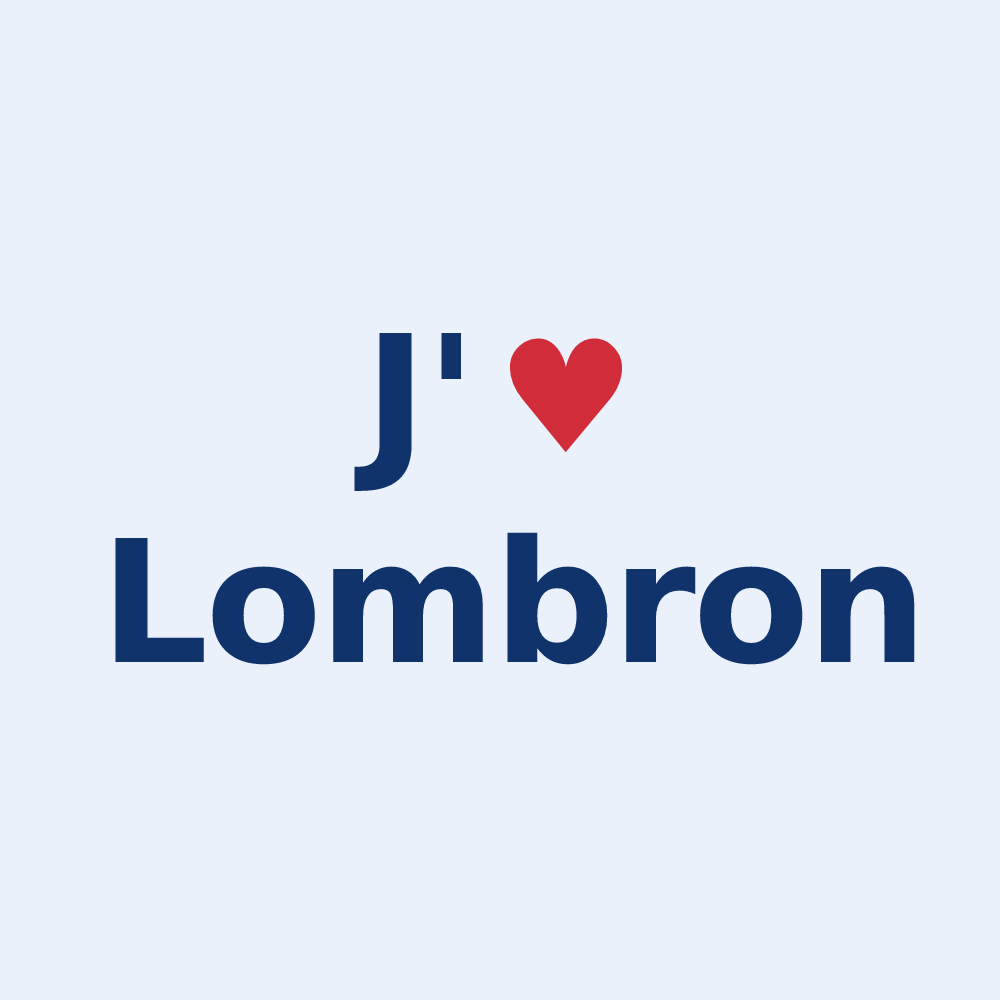 Sticker personnalisé Lombron — design J'aime Lombron