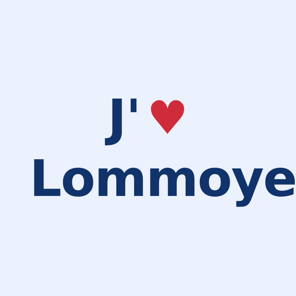Sticker personnalisé Lommoye — design J'aime Lommoye