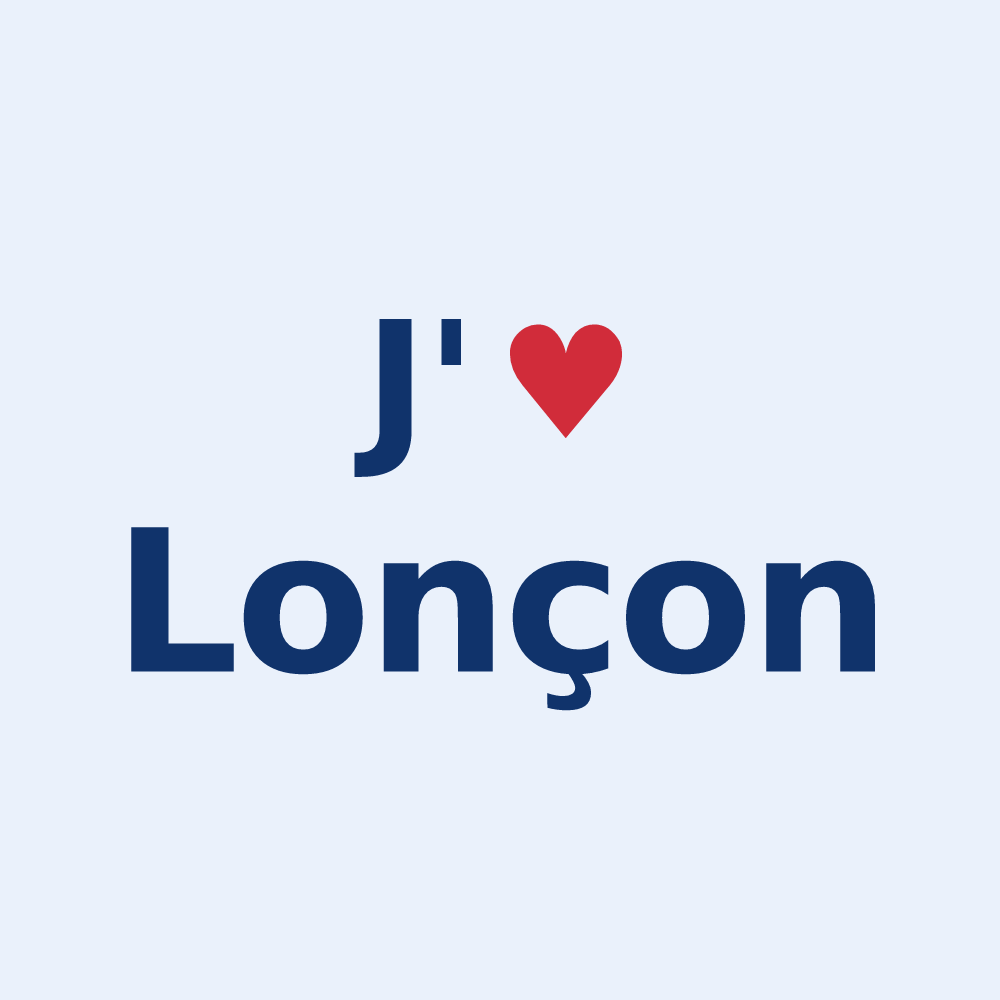 Sticker personnalisé Lonçon — design J'aime Lonçon
