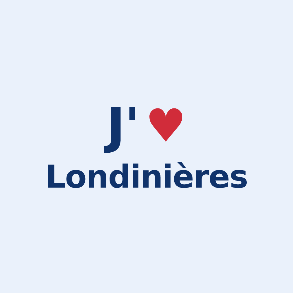 Sticker personnalisé Londinières — design J'aime Londinières