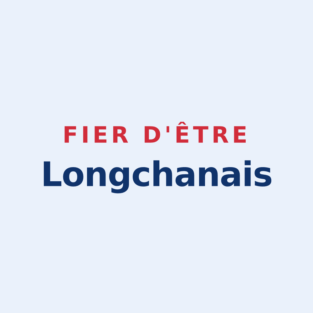 Sticker « Fier d'être Longchanais » — design pour Longchamp-sous-Châtenois