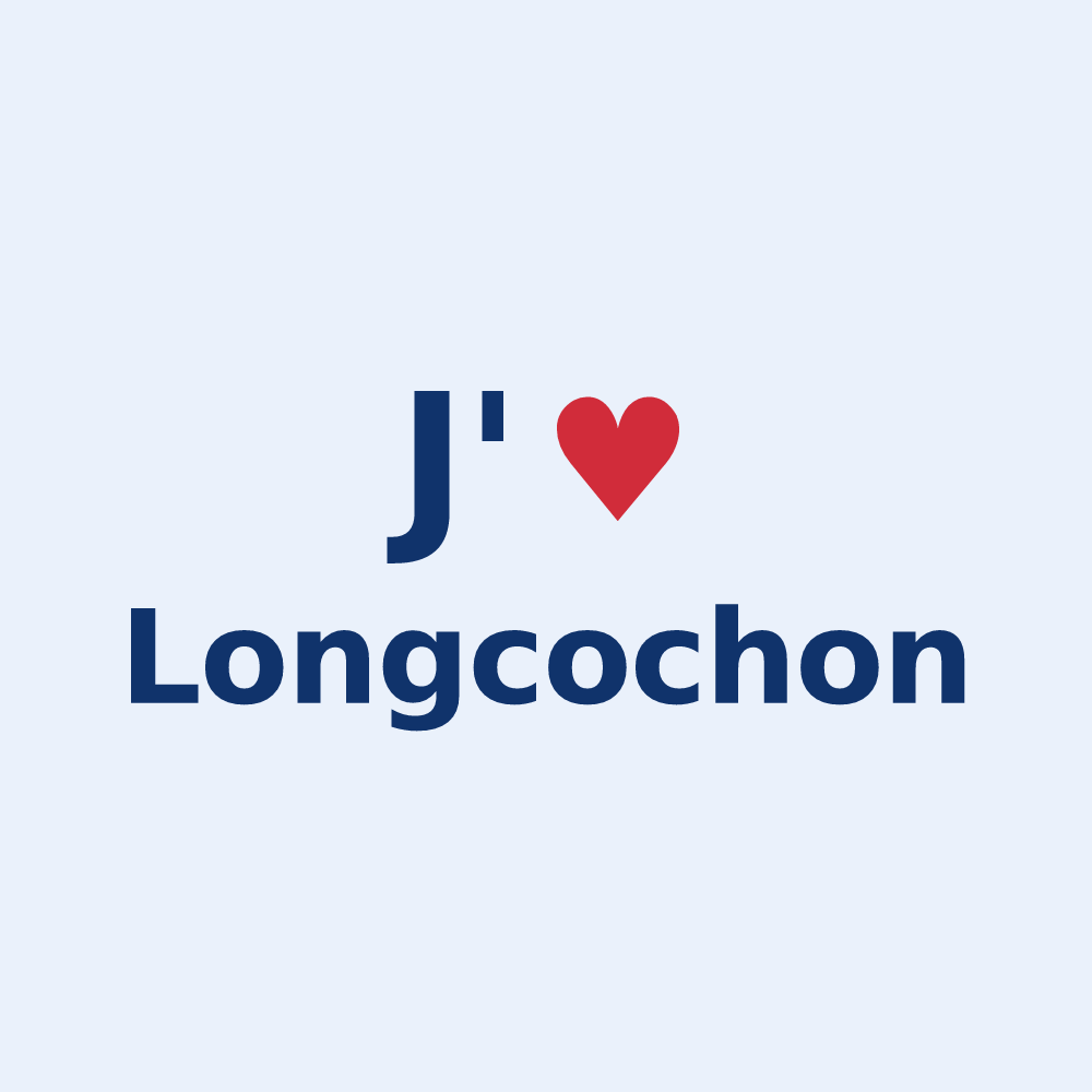 Sticker personnalisé Longcochon — design J'aime Longcochon