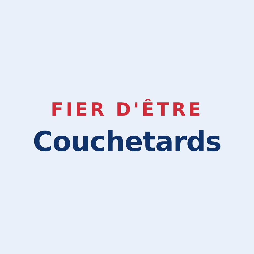 Sticker « Fier d'être Couchetards » — design pour Longcochon