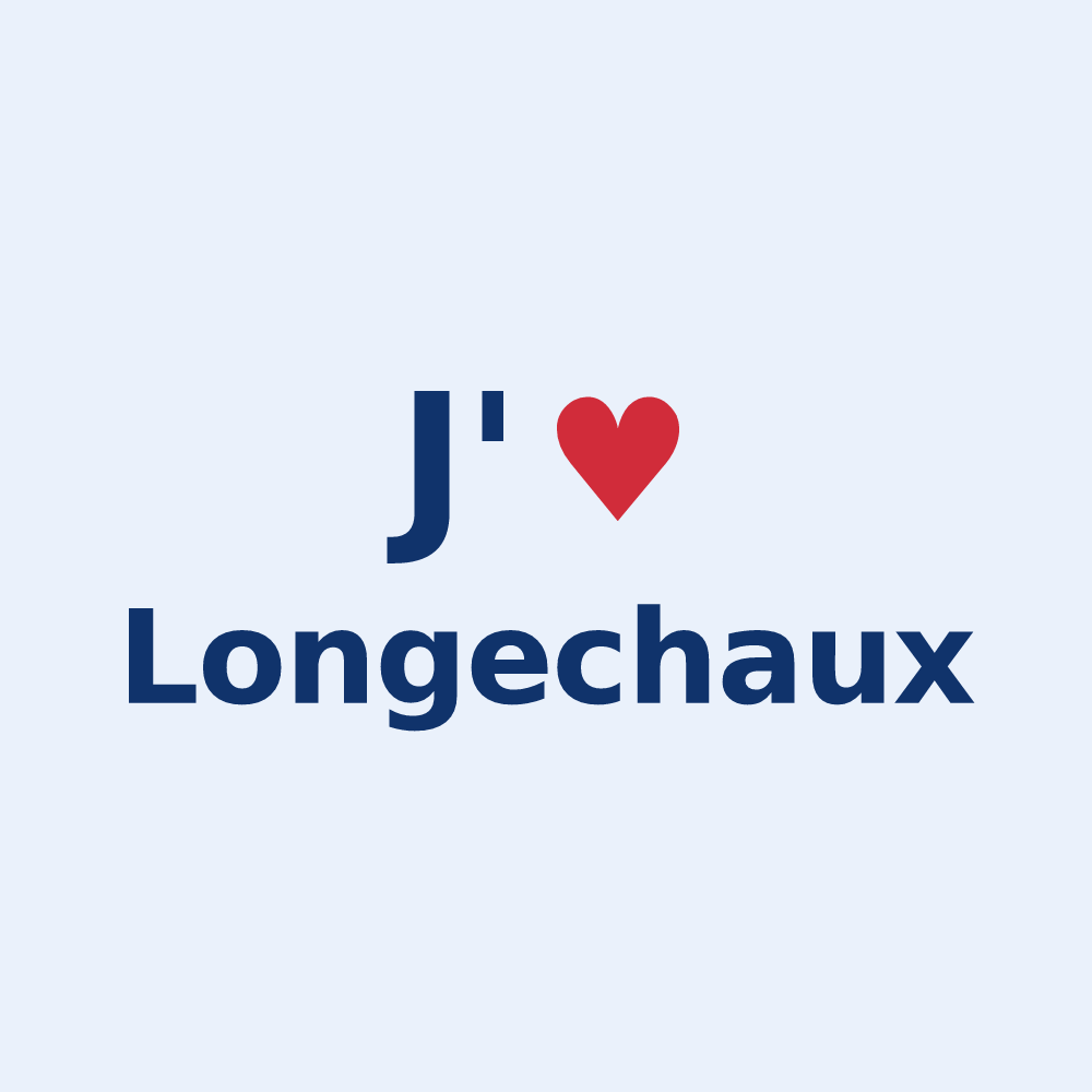 Sticker personnalisé Longechaux — design J'aime Longechaux