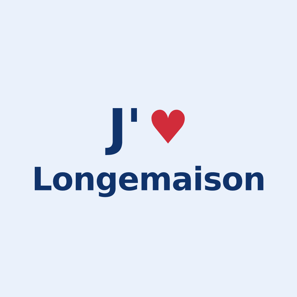 Sticker personnalisé Longemaison — design J'aime Longemaison
