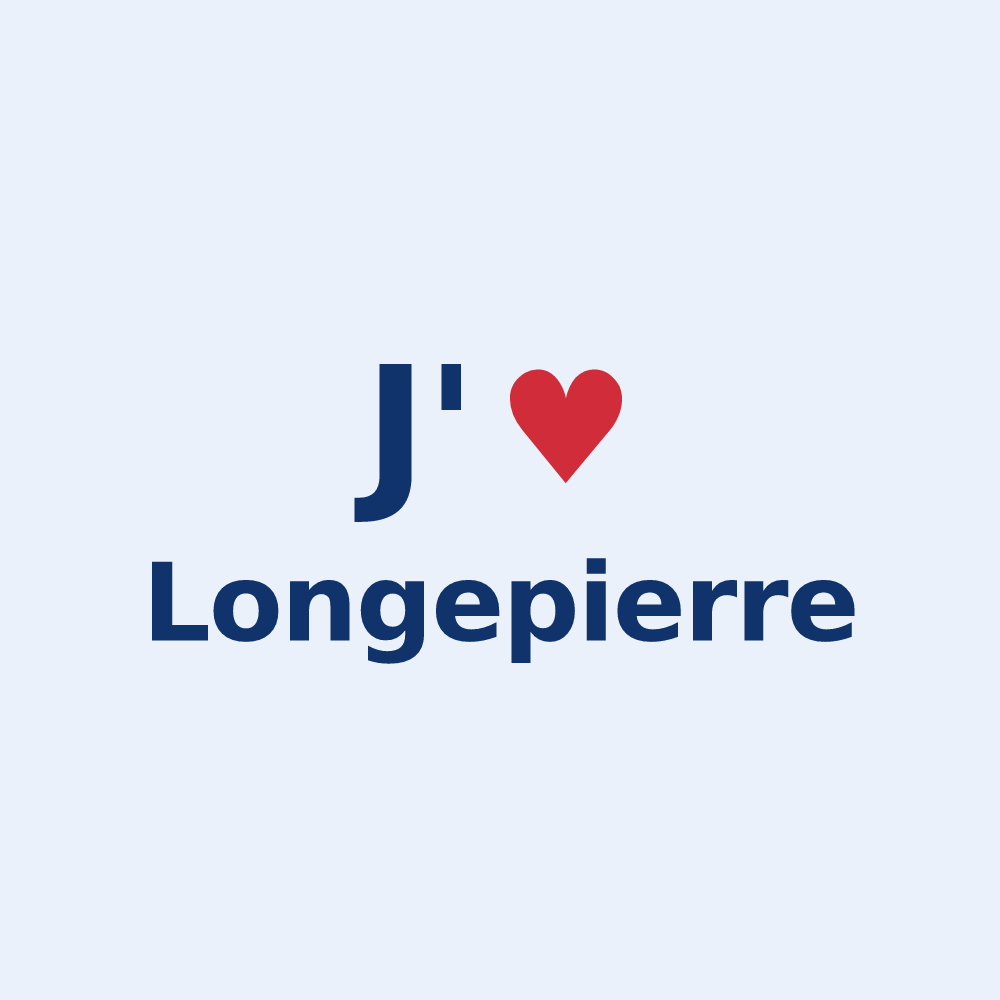 Sticker personnalisé Longepierre — design J'aime Longepierre