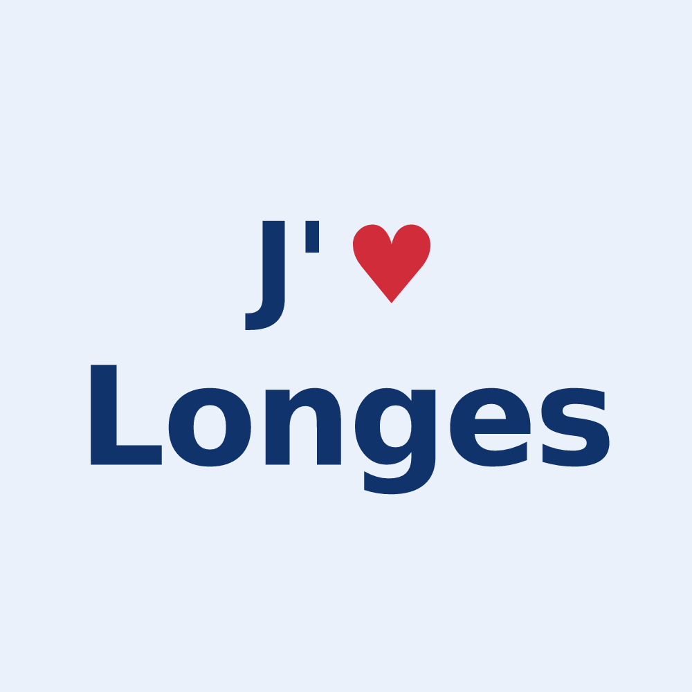Sticker personnalisé Longes — design J'aime Longes