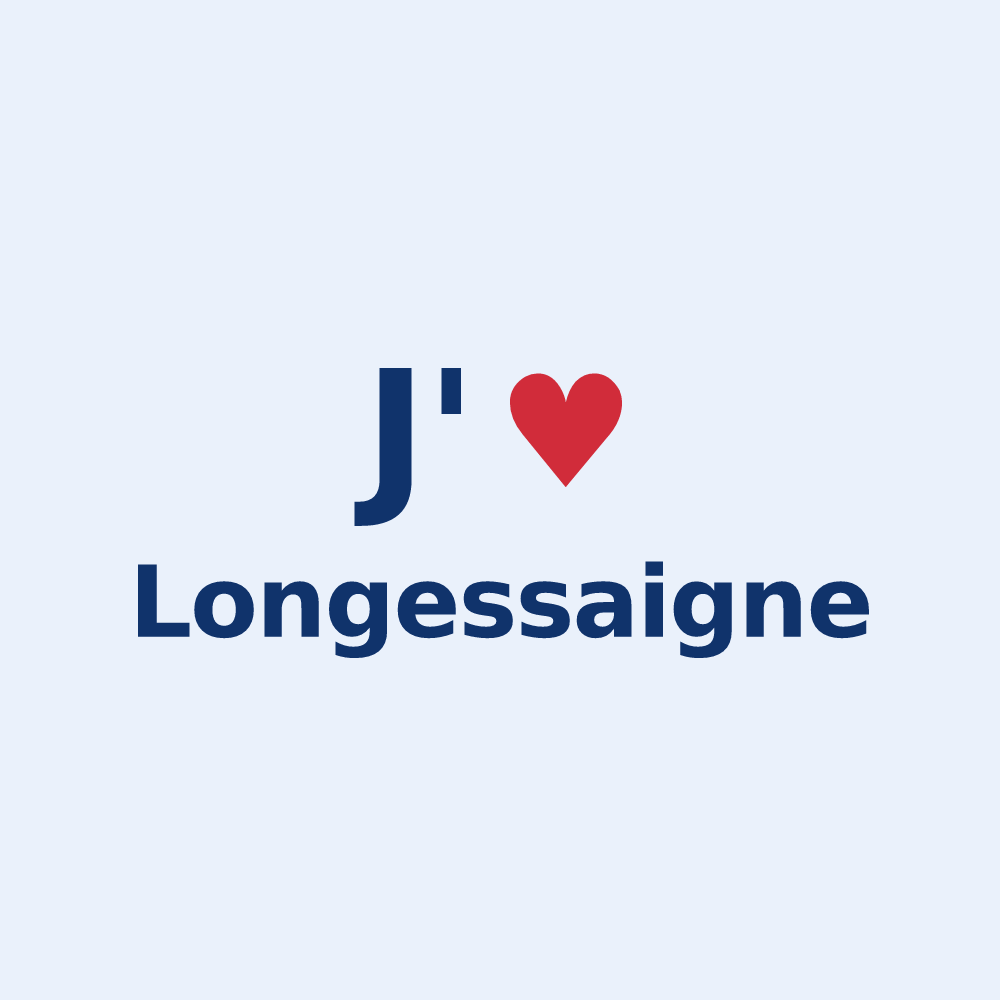Sticker personnalisé Longessaigne — design J'aime Longessaigne