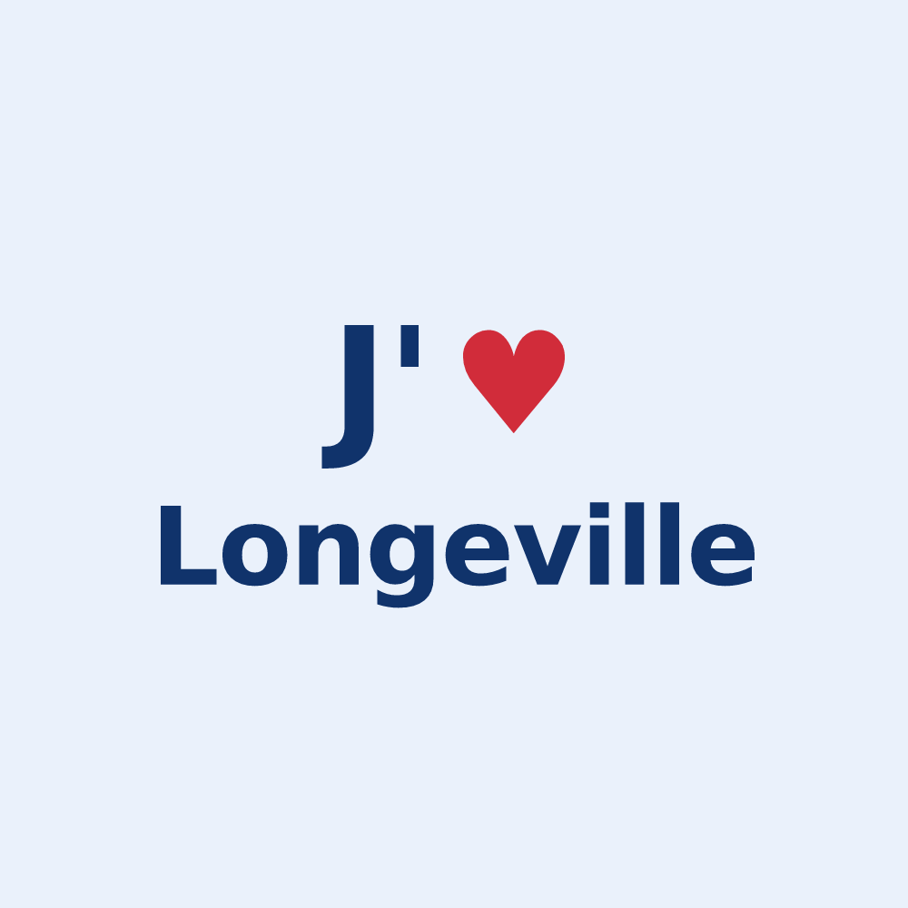 Sticker personnalisé Longeville — design J'aime Longeville