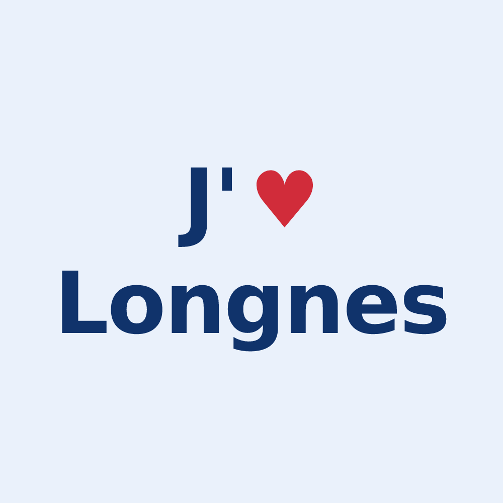 Sticker personnalisé Longnes — design J'aime Longnes