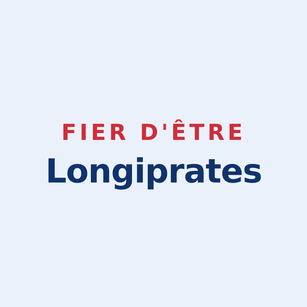 Sticker « Fier d'être Longiprates » — design pour Longpré-les-Corps-Saints