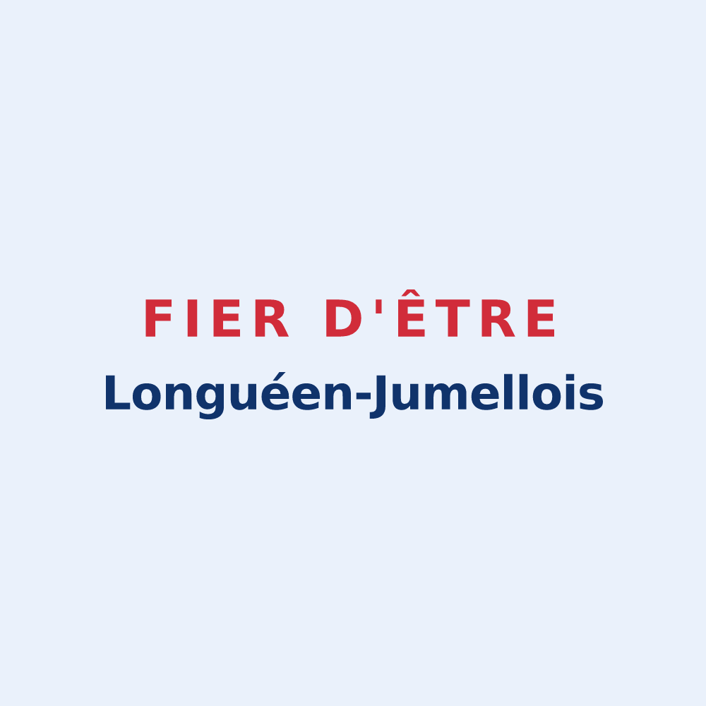 Sticker « Fier d'être Longuéen-Jumellois » — design pour Longué-Jumelles