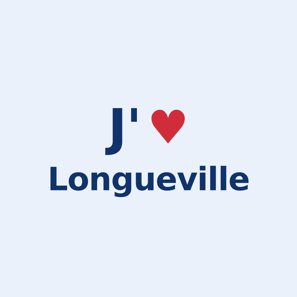 Sticker personnalisé Longueville — design J'aime Longueville
